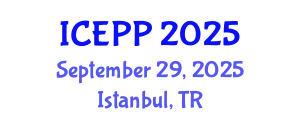 International Conference on Environment Pollution and Prevention (ICEPP) September 29, 2025 - Istanbul, Turkey
