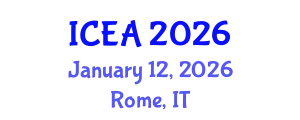 International Conference on Engineering and Architecture (ICEA) January 12, 2026 - Rome, Italy