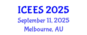 International Conference on Earthquake Engineering and Seismology (ICEES) September 11, 2025 - Melbourne, Australia