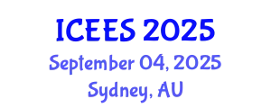 International Conference on Earthquake Engineering and Seismology (ICEES) September 04, 2025 - Sydney, Australia