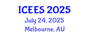 International Conference on Earthquake Engineering and Seismology (ICEES) July 24, 2025 - Melbourne, Australia