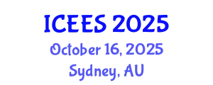International Conference on Earthquake Engineering and Seismology (ICEES) October 16, 2025 - Sydney, Australia