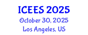 International Conference on Earthquake Engineering and Seismology (ICEES) October 30, 2025 - Los Angeles, United States