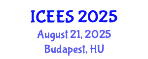 International Conference on Earthquake Engineering and Seismology (ICEES) August 21, 2025 - Budapest, Hungary