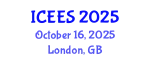 International Conference on Earthquake Engineering and Seismology (ICEES) October 16, 2025 - London, United Kingdom