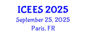 International Conference on Earthquake Engineering and Seismology (ICEES) September 25, 2025 - Paris, France