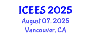 International Conference on Earthquake Engineering and Seismology (ICEES) August 07, 2025 - Vancouver, Canada