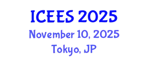 International Conference on Earthquake Engineering and Seismology (ICEES) November 10, 2025 - Tokyo, Japan