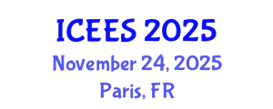 International Conference on Earthquake Engineering and Seismology (ICEES) November 24, 2025 - Paris, France