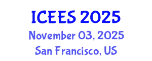 International Conference on Earthquake Engineering and Seismology (ICEES) November 03, 2025 - San Francisco, United States