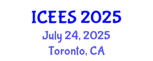 International Conference on Earthquake Engineering and Seismology (ICEES) July 24, 2025 - Toronto, Canada