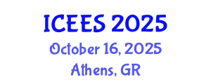 International Conference on Earthquake Engineering and Seismology (ICEES) October 16, 2025 - Athens, Greece