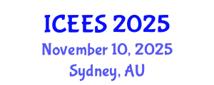 International Conference on Earthquake Engineering and Seismology (ICEES) November 10, 2025 - Sydney, Australia
