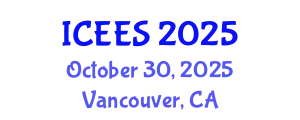 International Conference on Earthquake Engineering and Seismology (ICEES) October 30, 2025 - Vancouver, Canada