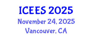 International Conference on Earthquake Engineering and Seismology (ICEES) November 24, 2025 - Vancouver, Canada
