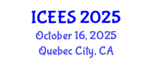 International Conference on Earthquake Engineering and Seismology (ICEES) October 16, 2025 - Quebec City, Canada
