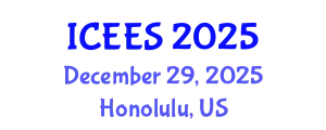 International Conference on Earthquake Engineering and Seismology (ICEES) December 29, 2025 - Honolulu, United States