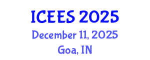 International Conference on Earthquake Engineering and Seismology (ICEES) December 11, 2025 - Goa, India