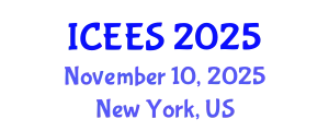 International Conference on Earthquake Engineering and Seismology (ICEES) November 10, 2025 - New York, United States