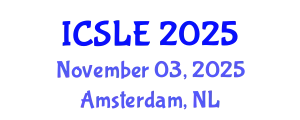 International Conference on Sports Law and Ethics (ICSLE) November 03, 2025 - Amsterdam, Netherlands