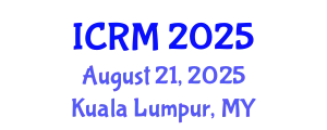 International Conference on Rock Mechanics (ICRM) August 21, 2025 - Kuala Lumpur, Malaysia