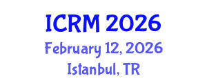 International Conference on Rock Mechanics (ICRM) February 12, 2026 - Istanbul, Turkey