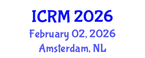 International Conference on Rock Mechanics (ICRM) February 02, 2026 - Amsterdam, Netherlands