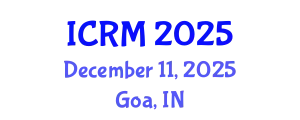 International Conference on Rock Mechanics (ICRM) December 11, 2025 - Goa, India