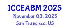 International Conference on Civil Engineering, Architecture and Building Material (ICCEABM) November 03, 2025 - San Francisco, United States