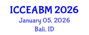 International Conference on Civil Engineering, Architecture and Building Material (ICCEABM) January 05, 2026 - Bali, Indonesia