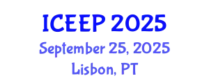International Conference on Energy Efficiency and Policy (ICEEP) September 25, 2025 - Lisbon, Portugal