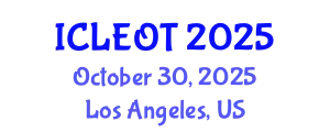 International Conference on e-Learning e-Education and Online Training (ICLEOT) October 30, 2025 - Los Angeles, United States