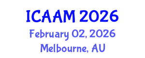 International Conference on Applied Analysis for Materials (ICAAM) February 02, 2026 - Melbourne, Australia