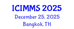 International Conference on Industrial, Mechanical and Manufacturing Science (ICIMMS) December 25, 2025 - Bangkok, Thailand