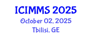 International Conference on Industrial, Mechanical and Manufacturing Science (ICIMMS) October 02, 2025 - Tbilisi, Georgia