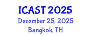 International Conference on Adaptive Structures and Technologies (ICAST) December 25, 2025 - Bangkok, Thailand