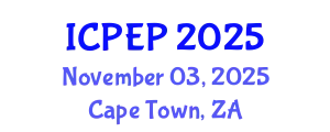 International Conference on Plants and Environmental Pollution (ICPEP) November 03, 2025 - Cape Town, South Africa
