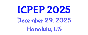 International Conference on Plants and Environmental Pollution (ICPEP) December 29, 2025 - Honolulu, United States