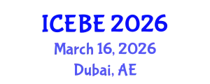 International Conference on Ecology, Biodiversity and Environment (ICEBE) March 16, 2026 - Dubai, United Arab Emirates