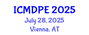 International Conference on Mechanical Design and Power Engineering (ICMDPE) July 28, 2025 - Vienna, Austria