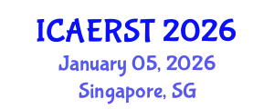 International Conference on Aerospace Electronics and Remote Sensing Technology (ICAERST) January 05, 2026 - Singapore, Singapore