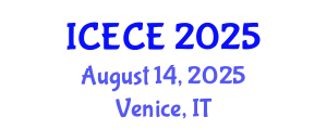 International Conference on Electrical and Control Engineering (ICECE) August 14, 2025 - Venice, Italy