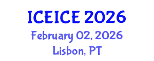 International Conference on Electrical, Instrumentation and Control Engineering (ICEICE) February 02, 2026 - Lisbon, Portugal