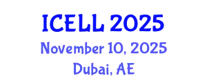 International Conference on English Literature and Linguistics (ICELL) November 10, 2025 - Dubai, United Arab Emirates