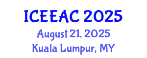 International Conference on Electrical Engineering and Automation Control (ICEEAC) August 21, 2025 - Kuala Lumpur, Malaysia