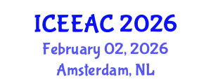 International Conference on Electrical Engineering and Automation Control (ICEEAC) February 02, 2026 - Amsterdam, Netherlands