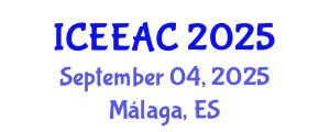 International Conference on Electrical Engineering and Automation Control (ICEEAC) September 04, 2025 - Málaga, Spain