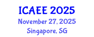 International Conference on Automobile and Electrical Engineering (ICAEE) November 27, 2025 - Singapore, Singapore