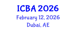 International Conference on Biography and Autobiography (ICBA) February 12, 2026 - Dubai, United Arab Emirates