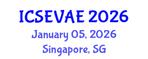 International Conference on Structural Engineering, Vibration and Aerospace Engineering (ICSEVAE) January 05, 2026 - Singapore, Singapore